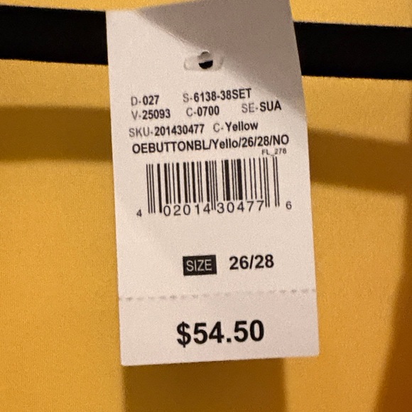 Ashley Stewart Yellow Women's Blazer Plus Size - Picture 5 of 7